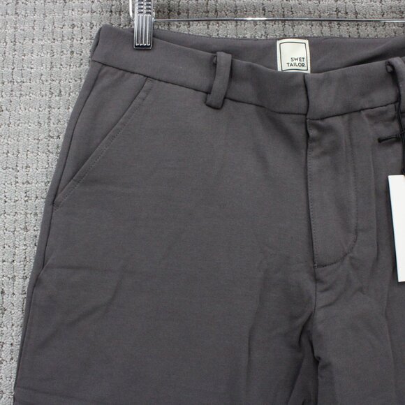 Swet Tailor Chino Shorts Mens Size 29 Gray Solid Performance Lightweight NWT - Picture 3 of 10